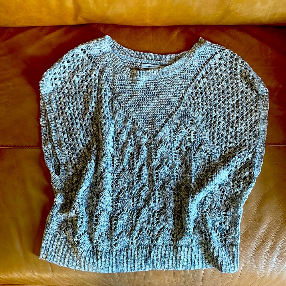Crotchet grey sweater vest